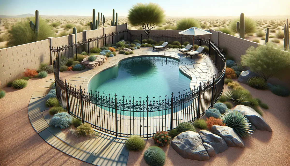 Guide illustration for DIY Installation Tips for Your Wrought Iron Pool Fence