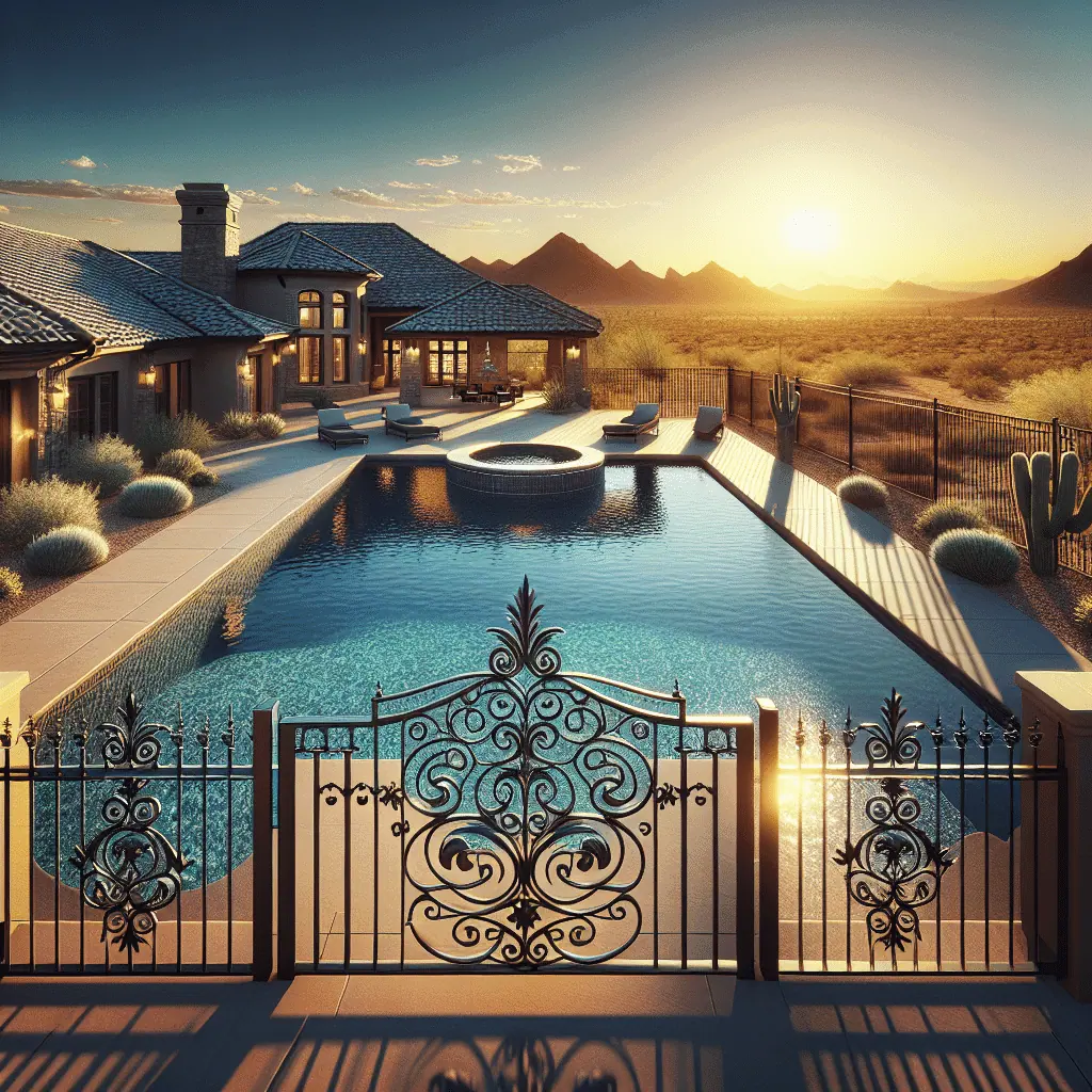Guide illustration for Enhancing Your Outdoor Space with a Wrought Iron Pool Fence