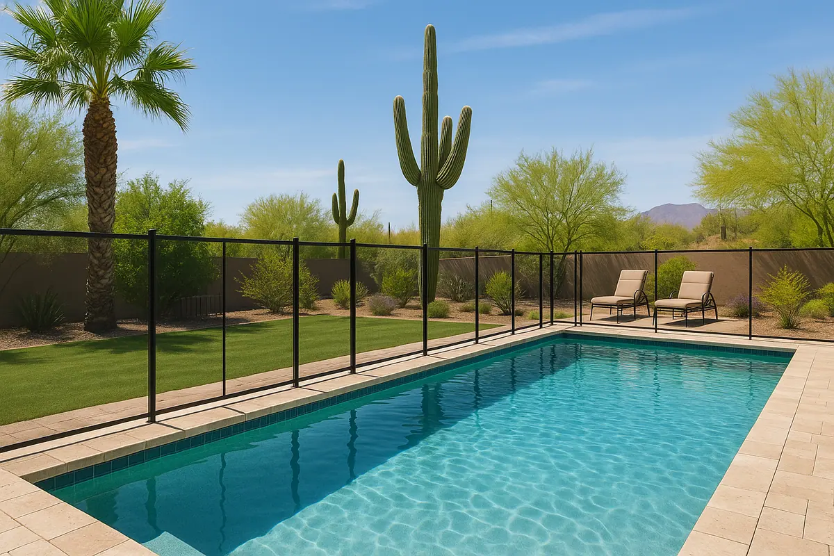 Guide illustration for Enhancing Your Pool Area with Stylish Safety Fence Designs